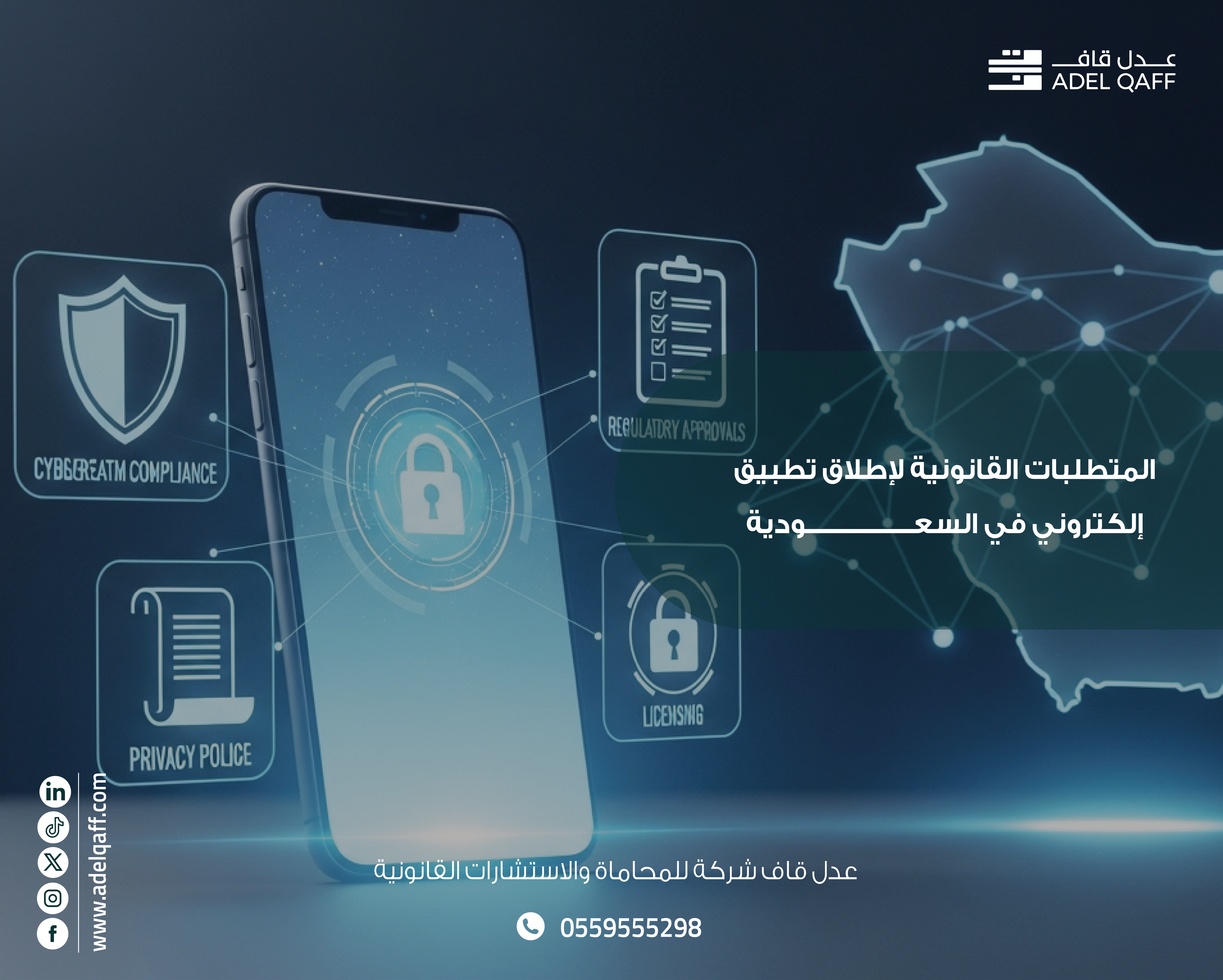 المتطلبات القانونية لإطلاق تطبيق إلكتروني في السعودية 2025 | دليل شامل للشركات